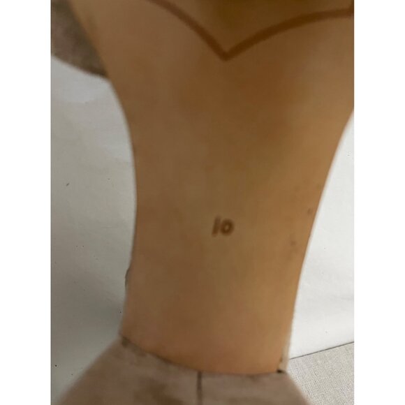 Sam Edelman Womens Susie Ankle Strap Block Heel Sandals Size 10M Beige Leather - Picture 6 of 9